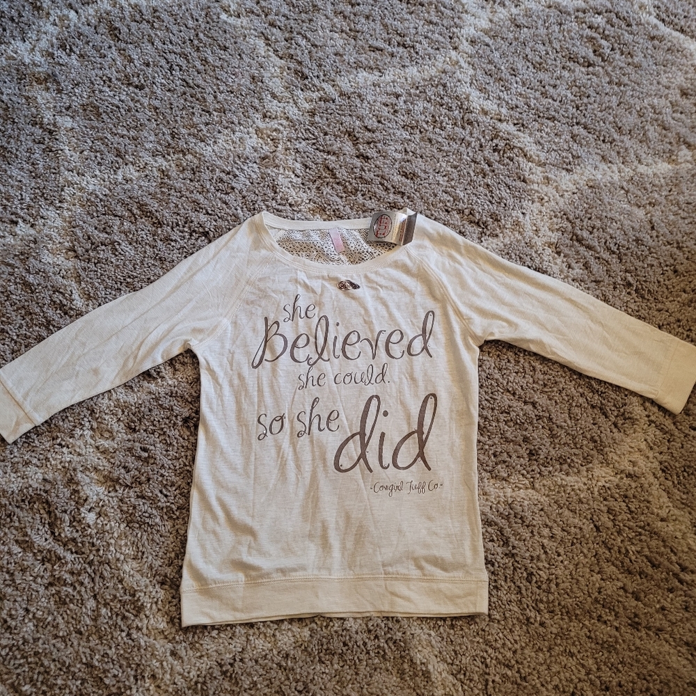 NWT Cowgirl Tuff Top